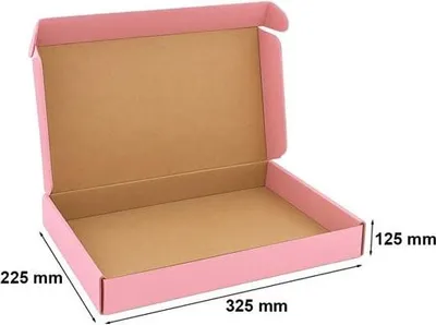 Image de Carton avec découpe 325 x 225 x 125 (extérieur) Rose