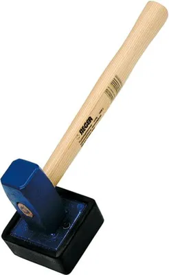 Produktbild von Idealspaten Plattenlegehammer 1,5 kg eckig mit Stiel