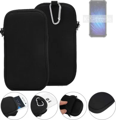 Produktbild von K-S-Trade Neopren-Hülle Handyhülle kompatibel mit Blackview BV9800 Pro Schutzhülle Neoprenhülle Sleeve Schutz-Hülle Gürtel Tasche Case Holster
