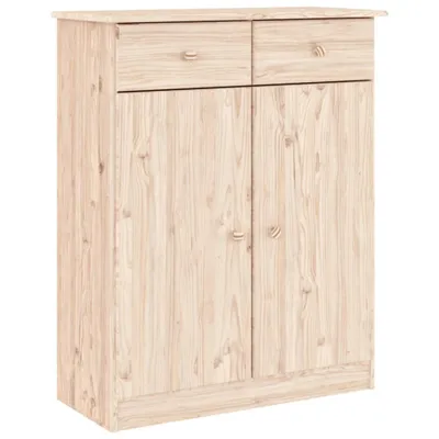Image de Armoire à chaussures ALTA 77x35x96 cm bois massif de pin