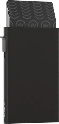 Image de Porte-cartes - Étui à cartes - Sécurité des cartes - Protection RFID - 6 cartes - Noir