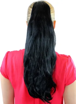 Produktbild von WIG ME UP Haarteil, Schwarz, glatt, T-15-1