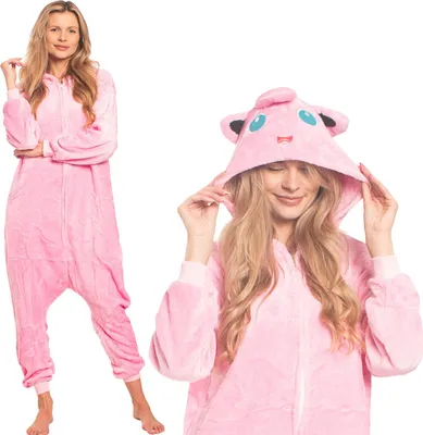 Produktbild von Nikcorp Jumpsuit Pyjama Damen Kinder Onesie Figur Rosa L