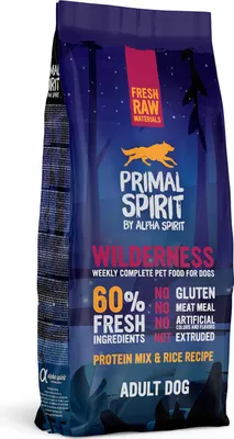 Zdjęcie produktu dla PRIMAL SPIRIT Wilderness 60% Meat Pork and Chicken - półmokra karma dla psów - 12 kg