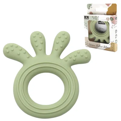 Image de Lorelli Silicone Teether OCTOPUS Anneau de dentition en silicone pour bébés à partir de 0 mois Sans BPA Stérilisable Passe au lave-vaisselle Aide à la dentition