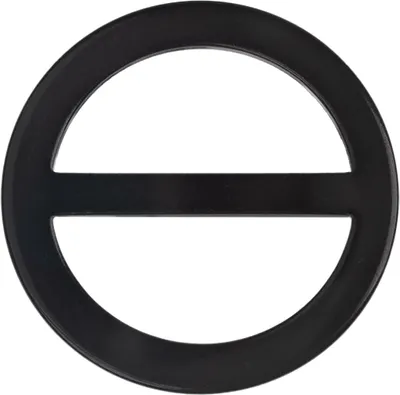 Immagine prodotto di Fibbia decorativa rotonda nera - diametro 45 mm - Nero