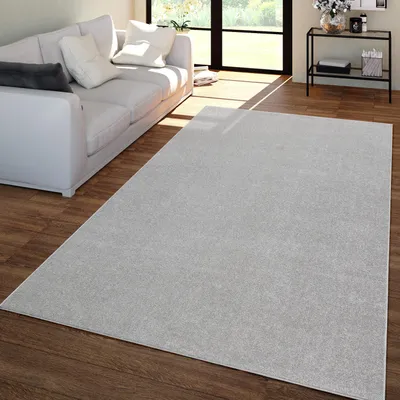 Produktbild von TT Home Wohnzimmer Teppich Kurzflor Unifarbendes Design Modern Und Zeitlos Größe 80x250 cm