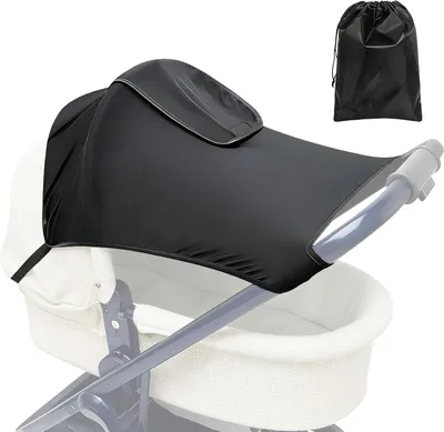 Produktbild von Universeller Sonnenschutz für Kinderwagen, UV-Schutz, schwarz, für Buggy