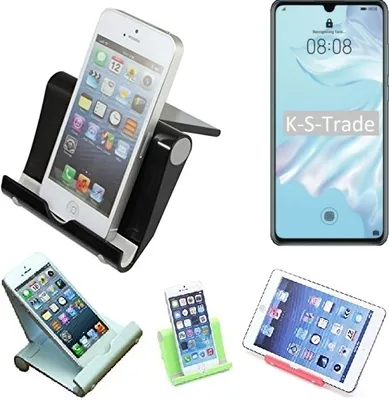 Produktbild von K-S-Trade Handy-Ständer kompatibel mit Huawei P30 Lite faltbarer Tischständer Smartphone Tablet Halterung Reise