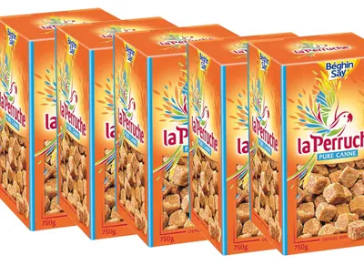 Produktbild von La Perruche Brauner natürlicher Würfel Rohrzucker 5 x 750 Gramm
