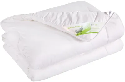 Produktbild von Bettdecke 200x200 Sommer Schurwolle Baumwolle Sommerdecke Melina