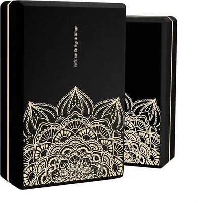 Produktbild von Famanu Yoga Block 23 cm x 15 cm x 7,5 cm - Hochdichte EVA Schaumstoff - Rutschfest - Schwarz