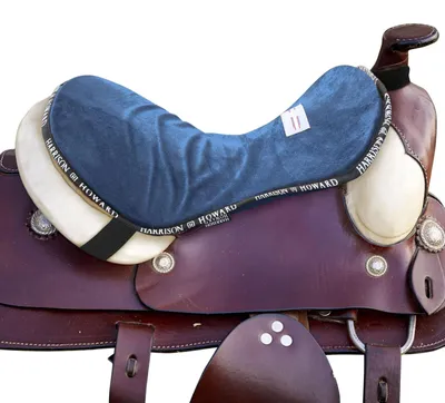 Western-Zadelkussen Trail Seat Saver, stoßdämpfend, Blau