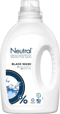 Produktbild von Neutrales Flüssigwaschmittel Schwarz 20 Wäschen 1 Liter - 1 Stück
