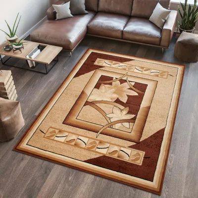 Produktbild von Tapiso Teppich ATLAS modern braun beige Wohnzimmer  250 x 300 cm