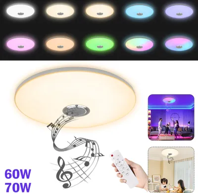 Collage of product images showing different color options, a lifestyle shot of the product in use, and a close-up of the product with musical notes.