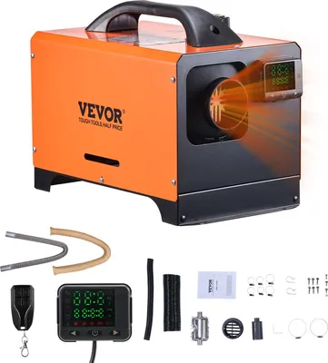 Productafbeelding van VEVOR Diesel Luchtverwarmer 12-24V 5-8KW, Snel verwarmende luchtverwarmer met afstandsbediening en vierkant digitaal kleurendisplay, geluidsarm, voor camper, vrachtwagen, boot, trailer