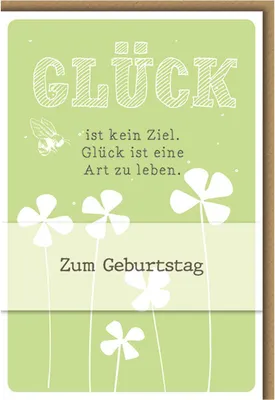 Produktbild von Geburtstag - Glückwunschkarte im Format 11,5 x 17 cm mit Umschlag