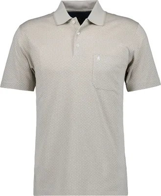 Ragman Polo jaquard in beige