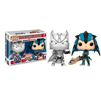 Zdjęcie produktu dla Black Panther vs Mosnter Hunter - GamerVerse Exclusive Marvel vs Capcom - Funko