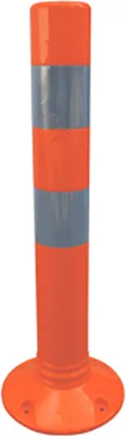 Produktbild von Flexipfosten orange mit reflekt. Streifen, Polyurethan, Ø 110 mm, Höhe 750 mm