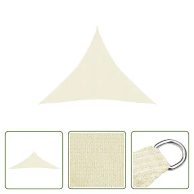 Produktbild von The Living Store Sonnensegel 160 g/m² Creme 4x4x4 m HDPE