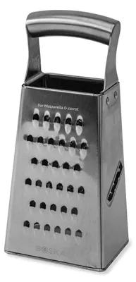 Obrázek produktu pro Stolní struhadlo Boska Monaco+ / čtyři různé povrchy / ocel / stříbrná / 235 x 110 x 85 mm