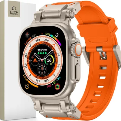 Produktbild von Tech-Protect Delta Pro Apple Watch 4 / 5 / 6 / 7 / 8 / 9 / Se / Ultra 1 / 2 (42 / 44 / 45 / 49 Mm) Orange/Titan