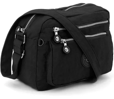 Produktbild von ekavale - Kleine Schultertasche aus Wasserabweisendes Nylon – Handtasche für Dam