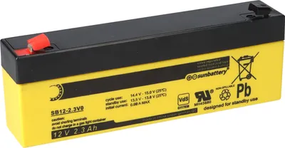 Image de SUN Battery SB12-2.3V0 Batterie AGM 12V 2,3Ah au plomb avec VDS