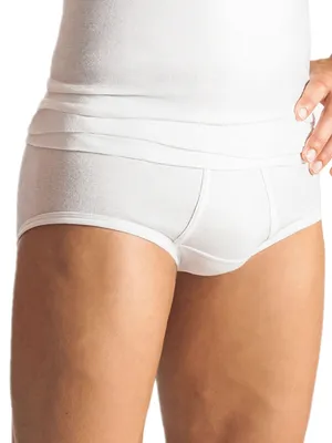 Produktbild von Herren Slip mit Eingriff 5er Pack aus reiner Baumwolle von Esge
