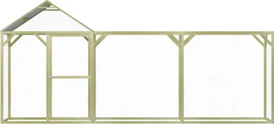 Produktbild von vidaXL Hühnerkäfig 4,5x1,5x2 m Imprägniertes Kiefernholz