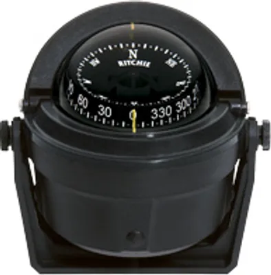 Produktbild von Ritchie Kompass Modell 'Voyager B-81', 12v, Bügelkompass, Rose Ø76,2mm/5°, Schwarz
