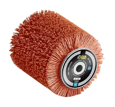 Image de Fartools Brosse en nylon, recouverte d'abrasif, grise