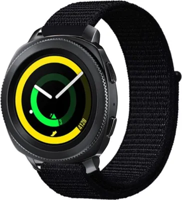 Produktbild von Strap-it Samsung Gear Sport Nylonarmband (Schwarz)