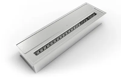 Immagine prodotto di Bruciatore a bioetanolo per camino 4,5 L, in acciaio inox 61x18,7xH9,5 cm