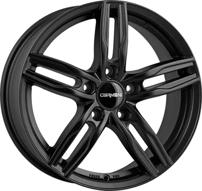 Image de Jante Carmani 14 Paul 7.5 poucesx17 pouces ET55 5x108 black matt CA147517F155BM compatible avec Ford Focus Galaxy/S-Max Kuga Mondeo