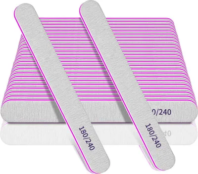 Produktbild von 25 Nagelfeilen 180/240 Grit für Naturnägel & Gel, Profi Feilen Set