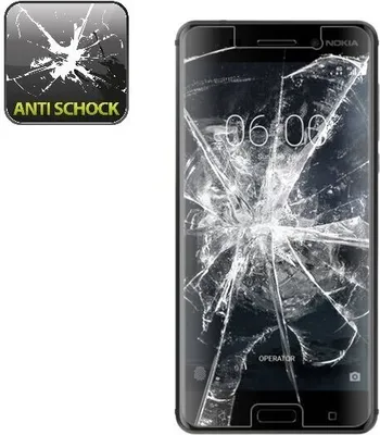 Produktbild von 2x Panzerfolie für Nokia 8 ANTI-SCHOCK Displayschutzfolie Displayfolie HD KLAR