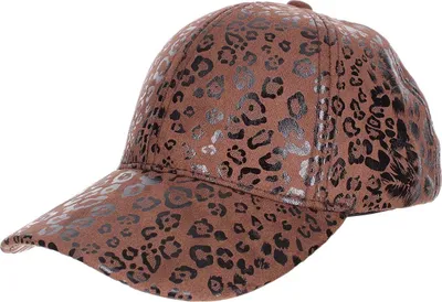 Obrázok produktu pre Avizar, leopardí čiapka s nastaviteľným lesklým vzorom, hnedá