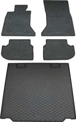 Produktbild von Rigum Gummi Fußmatten + Kofferraumwanne im Set für 5er BMW F11 Touring