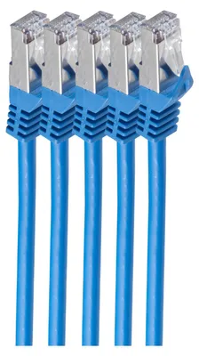 Produktbild von shiverpeaks BS75513-B-SET5, 3 m, Cat7, S/FTP (S-STP), RJ-45, RJ-45, Blau