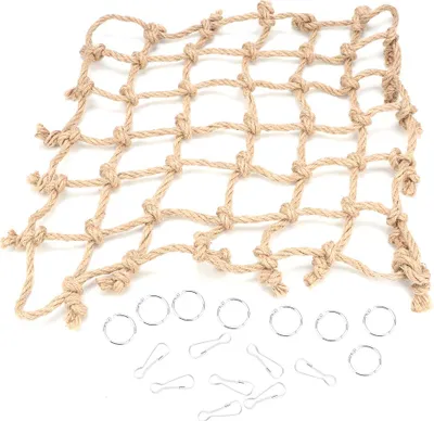 Immagine prodotto di Corda di cotone per uccelli rete di arrampicata uccelli giocattolo pappagallo amaca appeso altalena arrampicata masticare giocattoli accessori