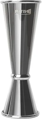 Productafbeelding van Cocktail Jigger - Barmaatje - Drankjes Mengen - Duurzaam RVS - 2 oz 1 oz - Zilver