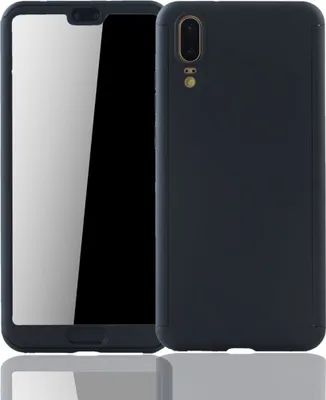 Zdjęcie produktu dla Etui na telefon komórkowy Pokrowiec ochronny na Huawei P20 Pełna obudowa Osłona ekranu 360 Czarny