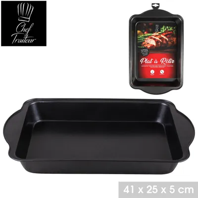 Produktbild von Chef Traiteur 41 x 26 x 5 cm Backblech Backofenblech Ofenblech 26878