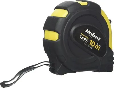 Image de Mètre à ruban métallique professionnel et robuste avec mécanisme d'enroulement, 10 m - largeur 25 mm - acheter en ligne Rolmaatmetall