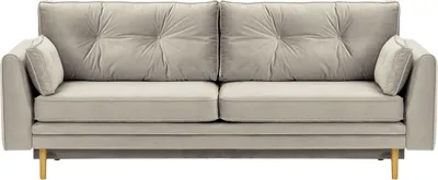 Produktbild von Schlafsofa mit Bettkasten Amelia - hellgrau - Velluto 15