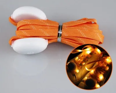 Imagen del producto de Jumada's - Cordones con iluminación LED - Cordones luminosos - 70 cm - Cordones modernos y atractivos - Funcionan con batería - Una tendencia brillante