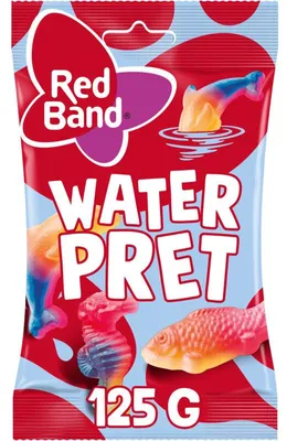 Zdjęcie produktu dla Red Band Waterpret Zoet 125g – Owocowo-słodka mieszanka lukrecji, idealna na przekąskę
